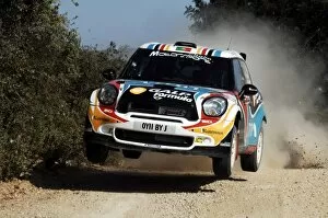 Images Dated 23rd March 2011: FIA World Rally Championship: Armindo Araujo, Mini John Cooper Works S2000, on the shakedown stage