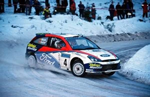 Images Dated 4th February 2002: FIA World Rally Championship: Carlos Sainz Ford Focus WRC finished in third place