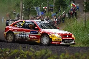 Finland Gallery: FIA World Rally Championship: Dani Sordo, Citroen Xsara WRC, on the shakedown stage