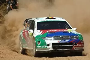 Images Dated 2nd June 2006: FIA World Rally Championship: Francois Duval, Skoda Fabia WRC, on stage 6