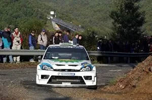 Images Dated 23rd October 2003: FIA World Rally Championship: Francois Duval in action on the shakedown stage