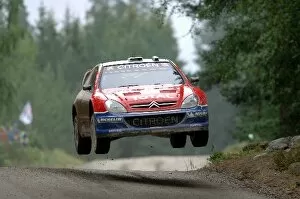 Finland Collection: FIA World Rally Championship: Francois Duval, Citroen Xsara WRC, on stage 4