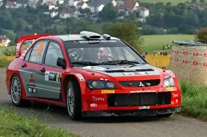 Germany Gallery: FIA World Rally Championship: Gigi Galli, Mitsubishi Lancer WRC