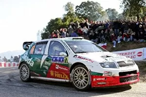 Images Dated 9th April 2006: FIA World Rally Championship: Jan Kopecky, Skoda Fabia WRC, on stage 10