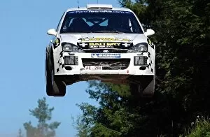 Images Dated 10th August 2003: FIA World Rally Championship: Jari-Matti Latvala, Ford Focus RS WRC, lifts off on stage 12
