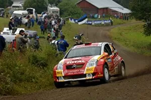 Images Dated 7th August 2005: FIA World Rally Championship: JWRC winner Daniel Sordo, Citroen C2 Super 1600, on stage 18