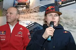 FIA World Rally Championship: Kimi Raikkonen, Citroen, in the Wednesday press conference