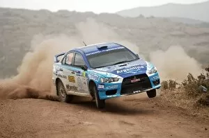 Cordoba Gallery: FIA World Rally Championship: Marcos Ligato Mitsubishi Evo X on stage 7