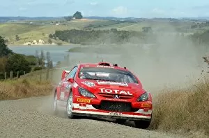 New Zealand Collection: FIA World Rally Championship: Markko Martin, Peugeot 307 WRC, on stage 5