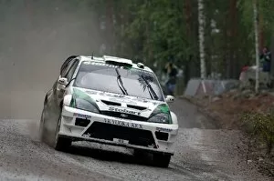 Finland Gallery: FIA World Rally Championship: Matthew Wilson, Ford Focus RS WRC, on Stage 4