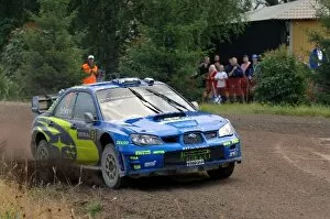 Finland Gallery: FIA World Rally Championship: Petter Solberg, Subaru Impreza WRC, on Stage 6