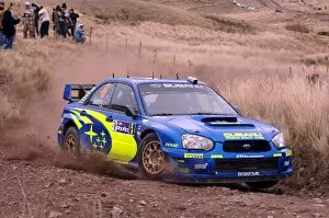 Images Dated 16th July 2005: FIA World Rally Championship: Petter Solberg, Subaru Impreza WRC, on stage 7