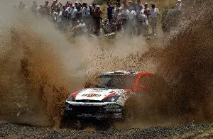 Images Dated 16th June 2002: FIA World Rally Championship: Third place driver Carlos Sainz Ford Focus RS WRC on stage 15