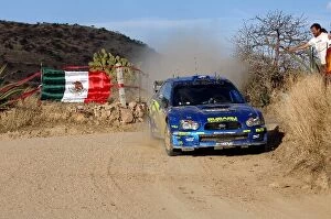 FIA World Rally Championship: Rally Mexico leader Petter Solberg, Subaru Impreza WRC, on stage 12