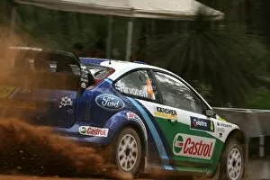 Images Dated 29th October 2006: FIA World Rally Championship: Rally winner Mikko Hirvonen, Ford Focus WRC, on Stage 21