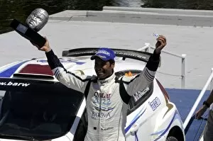 Rd2 Rally Mexico Gallery: FIA World Rally Championship: S2000 class winner Nasser Al Attiyah, Ford Fiesta S2000, on the podium