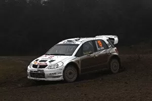 Images Dated 30th November 2007: FIA World Rally Championship: Sebastian Lindholm, Suzuki SX4, on Stage 1