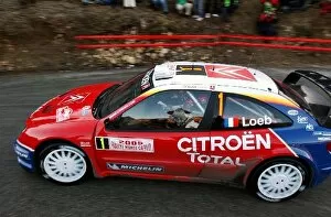 Images Dated 21st January 2005: FIA World Rally Championship: Sebastien Loeb with co-driver Daniel Elena Citroen Xsara WRC