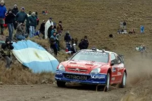 Images Dated 16th July 2005: FIA World Rally Championship: Sebastien Loeb, Citroen Xsara WRC, on stage 7