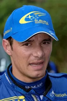 France Collection: FIA World Rally Championship: Stephane Sarrazin Subaru Impreza WRC