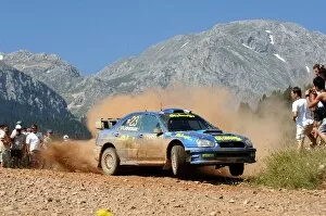 Images Dated 25th June 2005: FIA World Rally Championship: Tobias Johansson, Subaru Impreza WRC