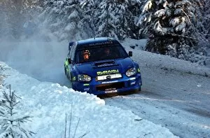 Swedish Collection: FIA World Rally Championship: Tommi Makinen Subaru Impreza WRC with co-driver Kaj Lindstrom