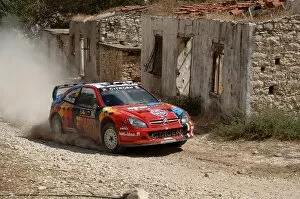 Images Dated 23rd September 2006: FIA World Rally Championship: Toni Gardemeister on Stage 11 through the abandoned village of Vretsia
