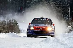 Sweden Collection: FIA World Rally Championship: Xavier Pons with co-driver Carlos del Barrio Citroen Xsara WRC