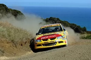 New Zealand Collection: FIA World Rally Championship: Xavier Pons, Mitsubishi Lancer WRC, on stage 19