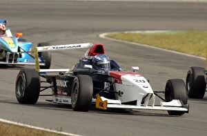 Images Dated 28th April 2003: Filip Salaquarda (CZE), I. S. R. collided with Andreas Ciecior (GER), FS Motorsport