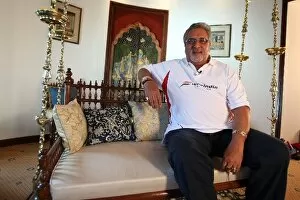 Team Owner Collection: Force India F1 Drivers in Mumbai: Vijay Mallya, Force India F1 Team co-owner
