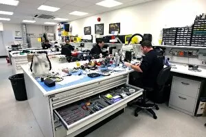 Images Dated 3rd June 2008: Force India Factory: Electronics Department