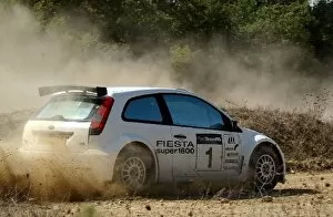 Dust Gallery: Ford Fiesta Rally Car Shakedown: The new Ford Fiesta JWRC Super 1600 rally car was shaken down by