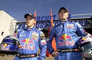 Images Dated 16th July 2003: Formula 3 Euroseries: L-R;Red Bull team mates Christian Klien & Bernhard Auinger