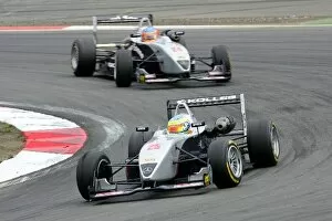 Images Dated 1st August 2004: Formula 3 Euroseries: Tom Kimber-Smith, Kolles, Dallara F3-03 Mercedes, in front of Adrian Sutil