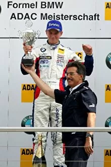 Formula Bmw Adac Championship Collection: Formula BMW ADAC Championship: Race winner Josef Hulkenberg Josef Kaufmann Racing