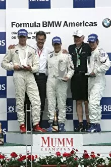 Images Dated 7th June 2008: Formula BMW Americas: The Podium Maxime Pelletier Apex-HBR Racing