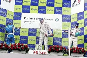 Images Dated 9th May 2009: Formula BMW Europe: The podium with race winner M Christensen