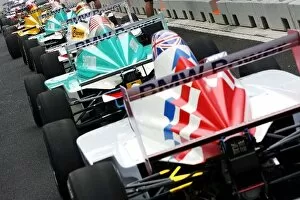 Images Dated 25th September 2009: Formula BMW Pacific: Cars in the pit lane