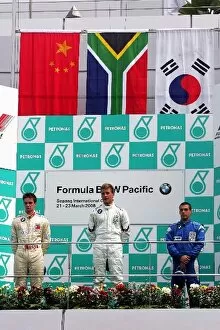 Asia Gallery: Formula BMW Pacific: The podium: Ross Jamison Meritus, second; Simon Moss Mahara