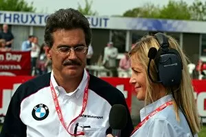 Thruxton Gallery: Formula BMW UK Championship: Mario Theissen talks with Diana Binks