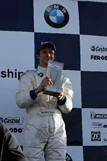 Images Dated 10th April 2005: Formula BMW UK Championship: Richard Keen on the podium in race 2