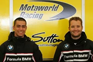 Images Dated 3rd September 2006: Formula BMW UK Championship: Team mates Jonathan Legris Motaworld Racing