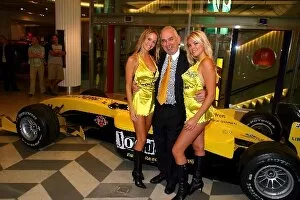 Images Dated 1st July 2004: Formula One comes to Regent Street: Jordan pitgirls, Michelle Clack