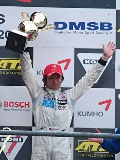 Images Dated 16th October 2006: Formula Three Euroseries: Kohei Hirate Manor Motorsport on the podium