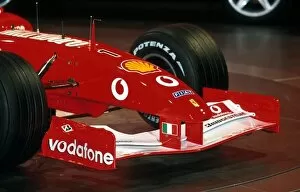Images Dated 7th February 2002: Formula One Launch: Ferrari F2002 Launch, Maranello, Italy. 6 February 2002