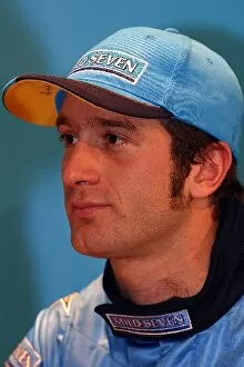 Images Dated 20th January 2003: Formula One Launch: Jarno Trulli Renault at the launch of the Renault R23