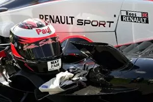 British Formula Renault Championship Gallery: Formula Renault UK: The helmet of Paul Rees Mark Burdett Motorsport