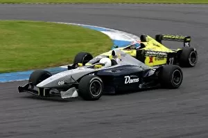Donnington Gallery: Formula Renault V6 Eurocup: Adam Langley-Khan DAMS and Andrea Bellichi AFC Motorsport battle for position