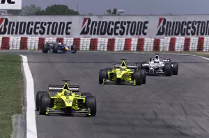 Images Dated 7th May 2000: Formula One Spanish Grand Prix Heinz-Harald frentzen leads Jarno Trulli